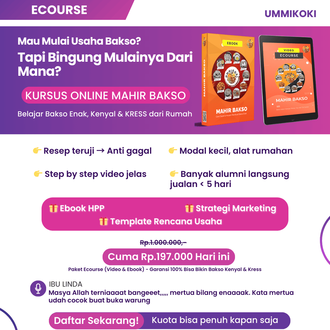 Ecourse Mahir Bakso